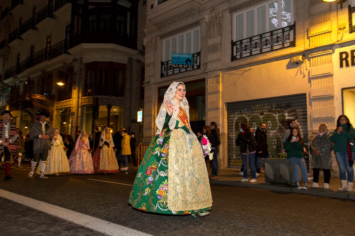 Los espolines de Carmen y Nerea vuelven a lucir en la Ofrenda